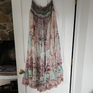 Camilla Pastel Floral Maxi Skirt